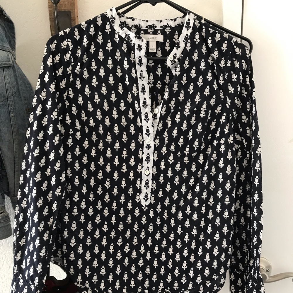 J. Crew Floral Pattern Shirt